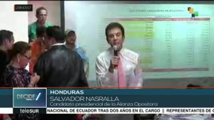 Descargar video: Honduras: Nasralla denuncia posibilidad de fraude electoral