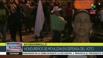 Hondureños se movilizan en defensa del voto