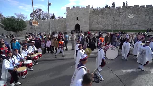 Kudüs Sokaklarında Mevlid-i Nebi Coşkusu