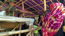 Rohingyas queue for food in Bangladesh camps