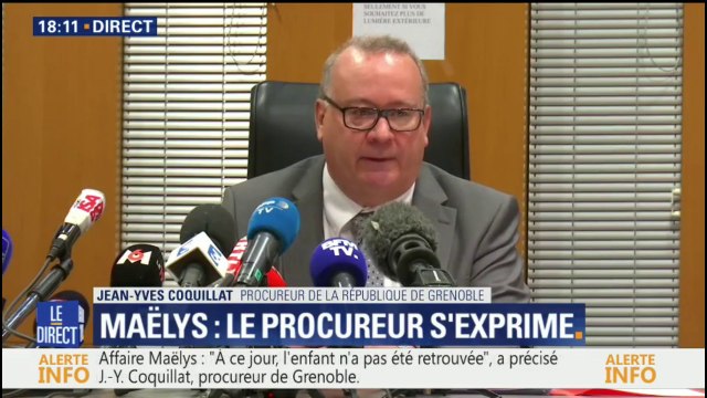 Affaire Maëlys - Le procureur de Grenoble : A ce jour, l’enfant n’a pas été retrouvée