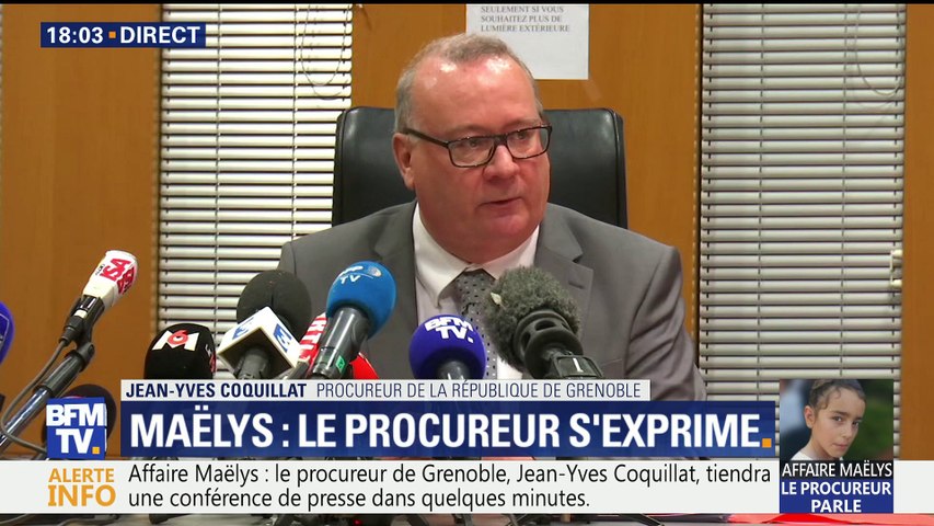 Maëlys: la conférence de presse du procureur de Grenoble - Vidéo Dailymotion