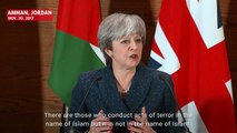 British Prime Minister Theresa May says Donald Trump was wrong to retweet far-right video