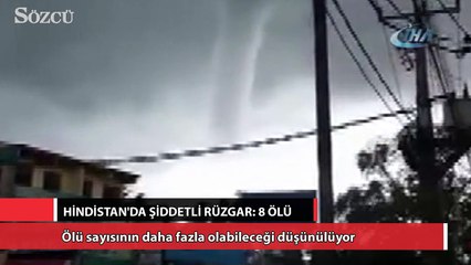 Hindistan’da şiddetli rüzgar: 8 ölü