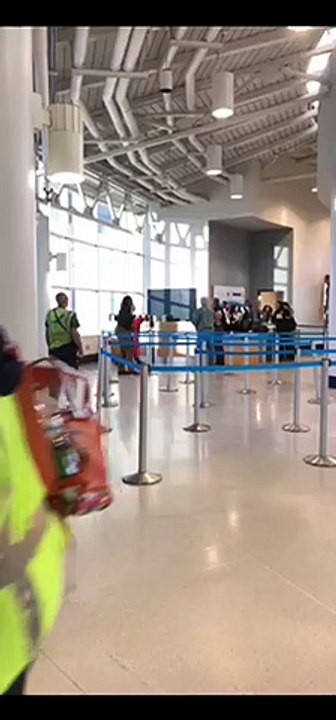 Drunk Lady in Airport Claiming she has Gun