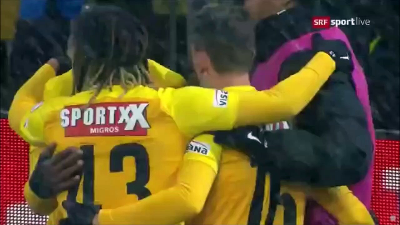 2-0 Roger Assalé Goal Switzerland  Swiss Cup  Quarterfinal - 30.11.2017 BSC Young Boys 2-0 St...