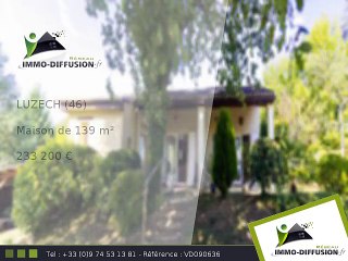 Maison A vendre Luzech 139m2 - 233 200 Euros