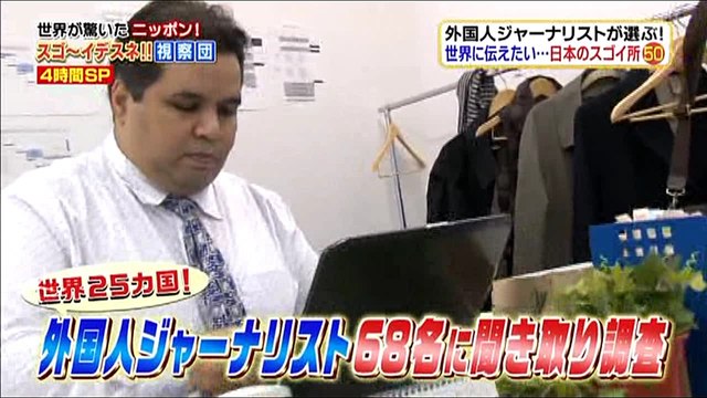 【世界が驚いたニッポン！スゴ～イデスネ視察団（20161214-4）】外国人ジャーナリストが世界に伝えたい！日本のスゴイところベスト50（その4）第19位～第11位