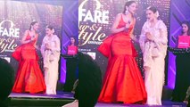 Rekha Presents Deepika Padukone Most Glamorous Star award At Filmfare Glamour & Style Awards 2017