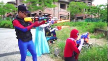 Phim Hành Động Siêu Nhân Người Nhện Hài Hước và Siêu Nhân Gao Bắn Súng Nerf Gun War ! Phần 2 Full