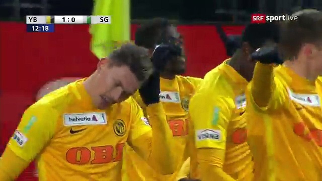 Young Boys 2:1 St.Gallen ( Swiss Cup. 30 November 2017)