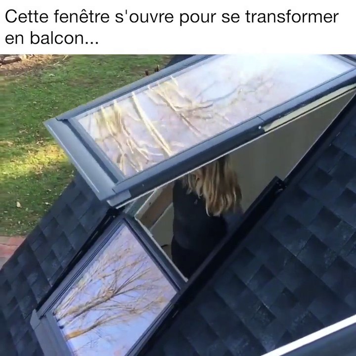 Cette fenêtre s'ouvre pour se transformer en balcon