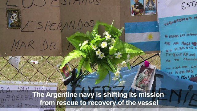 Argentina formally ends search for sub survivors: Navy