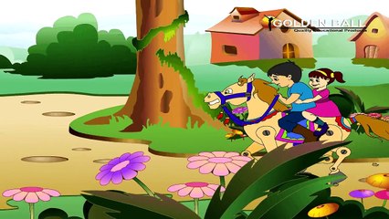 Lakdi Ki Kathi Kathi Pe Ghoda - Alka Yagnik - Best Hindi Balgeet - Animated Hindi Rhymes