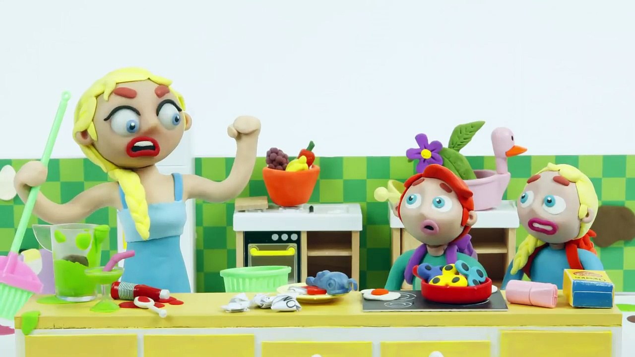 Frozen Elsa and the kids Pumpkin Party Halloween  Frozen Play Doh Cartoon Stop Motion-1_iLAb0vFFk