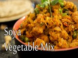 How To Prepare Soya Vegetable Mix | Vegetable Mix Soya Sabzi Recipe | Boldsky