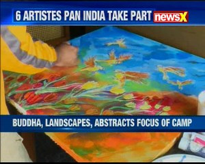 Art Camp organised by master Sansar Chand Baru memorial charitable trust at Taj Vivanta in Srinagar