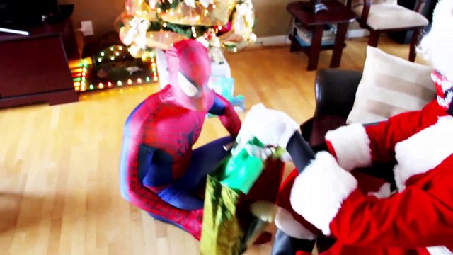 Spiderman vs Venom with Santa Claus! Real Life Superhero Movie! | Superheroes | Spiderman | Superman | Frozen Elsa | Joker