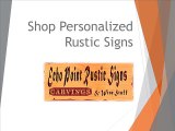 Shop Personalized Rustic Signs