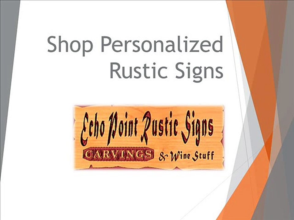 Shop Personalized Rustic Signs