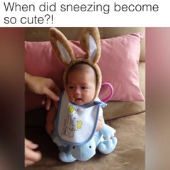 Quand bébé éternue... Compilation adorable