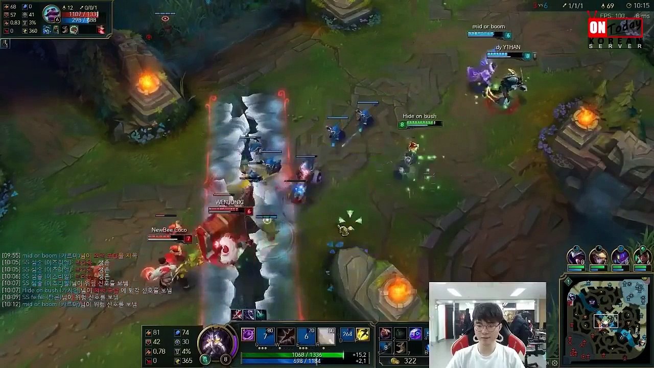 [Faker 中文] 卡薩丁用Faker 被物傷阿璃屌打啦！ LoL英雄聯盟