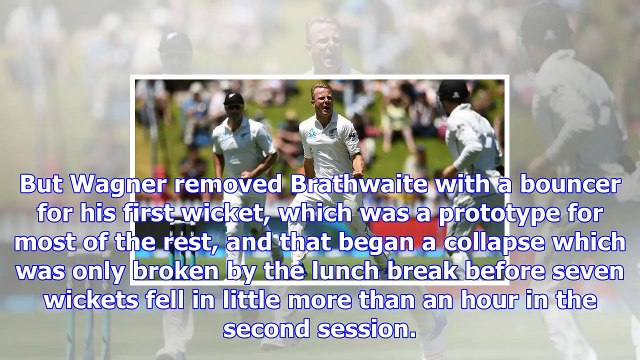 New zealand vs west indies, 1st test: neil wagner’s 7-39 puts hosts in charge on day 1