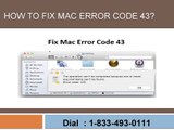 1-833-493-0111 Fix Mac Error Code 43 on Mac OS X