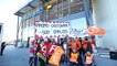 Une vingtaine de salariés de Castorama mobilisés devant le magasin d'Antibes