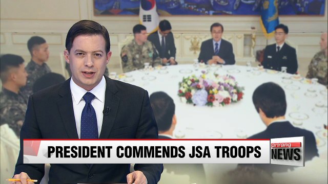 Pres. Moon commends JSA troops for handling of N. Korean soldier's defection