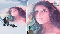 Salman Khan Draws A Portrait Of Katrina Kaif On Frozen Lake | Tiger Zinda Hai