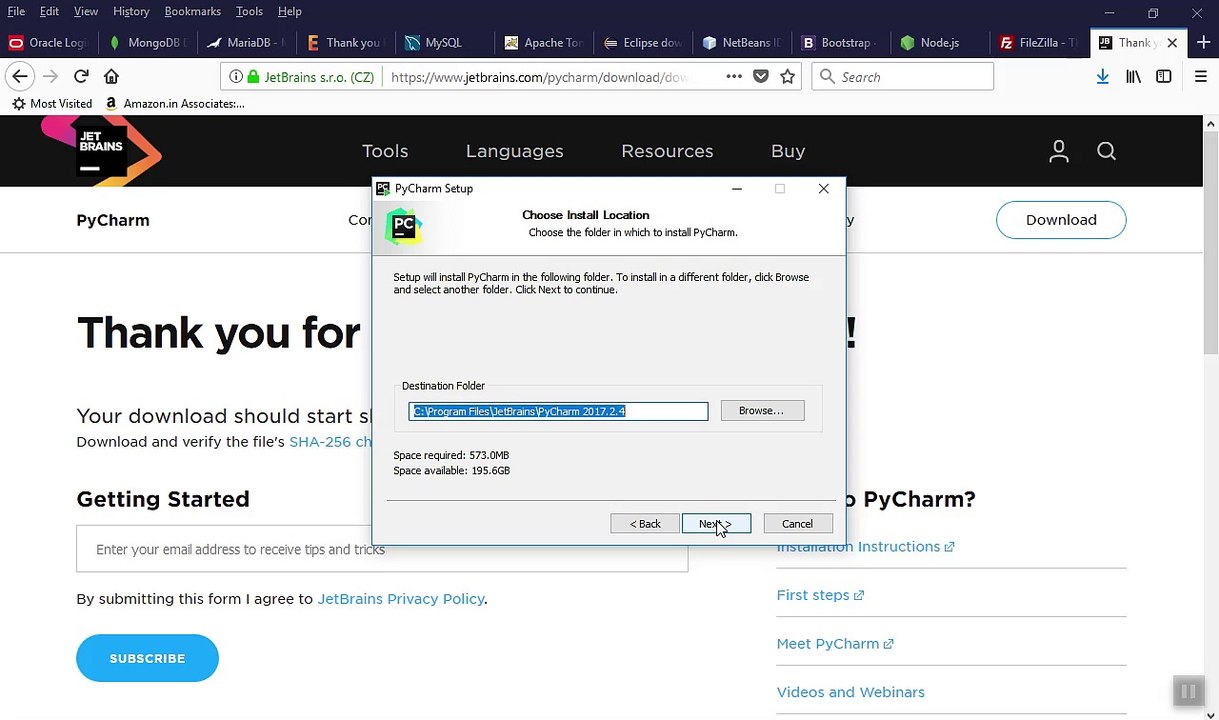 How to Download & Install PYCHARM 2.4 (64-bit) in Windows 10 Fall Creator Update