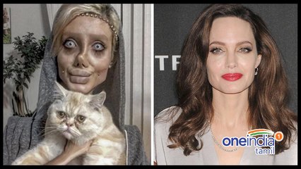 ஏஞ்சலினா ஜோலியாக ஆசைப்பட்டு பிளாஸ்டிக் சர்ஜரி செய்த பெண்..வீடியோ