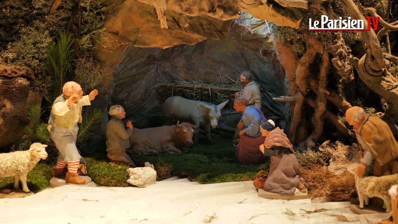 Une crèche provençale à Notre-Dame de Paris
