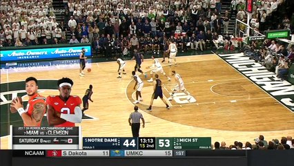 NCAA Basketball. Michigan State Spartans - Notre Dame Fighting Irish 30.11.17 (Part 2)