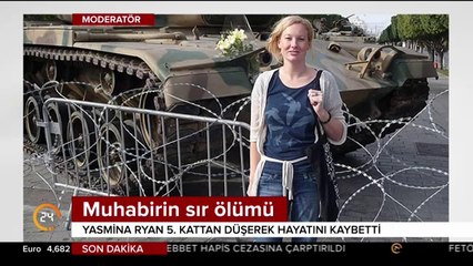 Muhabirin sır ölümünde düşme anı kameralara yansıdı