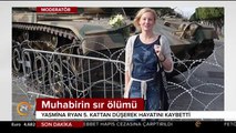 Muhabirin sır ölümünde düşme anı kameralara yansıdı