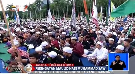 Download Video: Rayakan Maulid Nabi, Umat Islam Padati Kawasan Monas