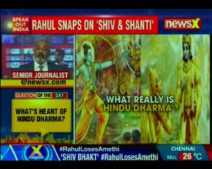 Congress VP Rahul Gandhi snaps on 'Shiv and Shanti'; amid 'Mein Bhakt, Tu Bhrasht'