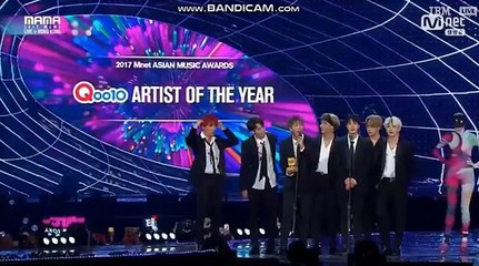 BTS - Artist of the Year Award on MAMA 2017