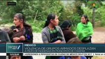 Violencia de armados desplaza a miles de indígenas en Chiapas, Méx.