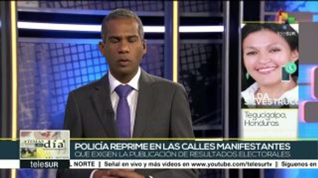Honduras: reprimen protestas en inmediaciones del Tribunal Electoral