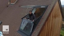 This shapeshifting roof window transforms into a balcony in two seconds