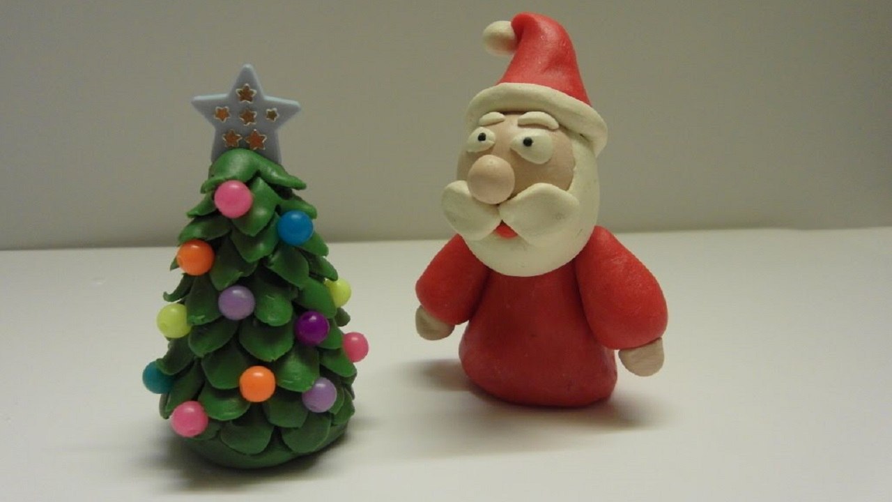Père Noël en pâte à modeler