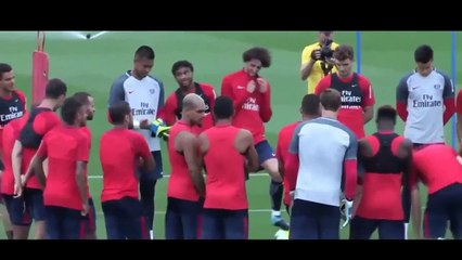 Neymarın PSGde ki Eğlenceli ilk Antremanı