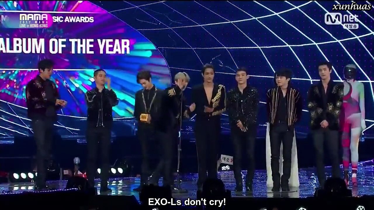 [ENG SUB] 171201 EXO - "Album Of The Year" Daesang @ MAMA 2017