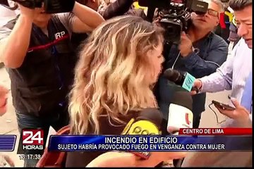Se registró incendio código 3 frente a iglesia Nazarenas en Cercado de Lima