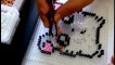 Making Hamtaro Perler Beads Pixel Art (Timelapse)