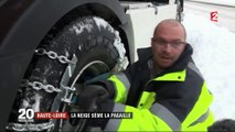 L'arrivée de la neige sème la pagaille sur les routes