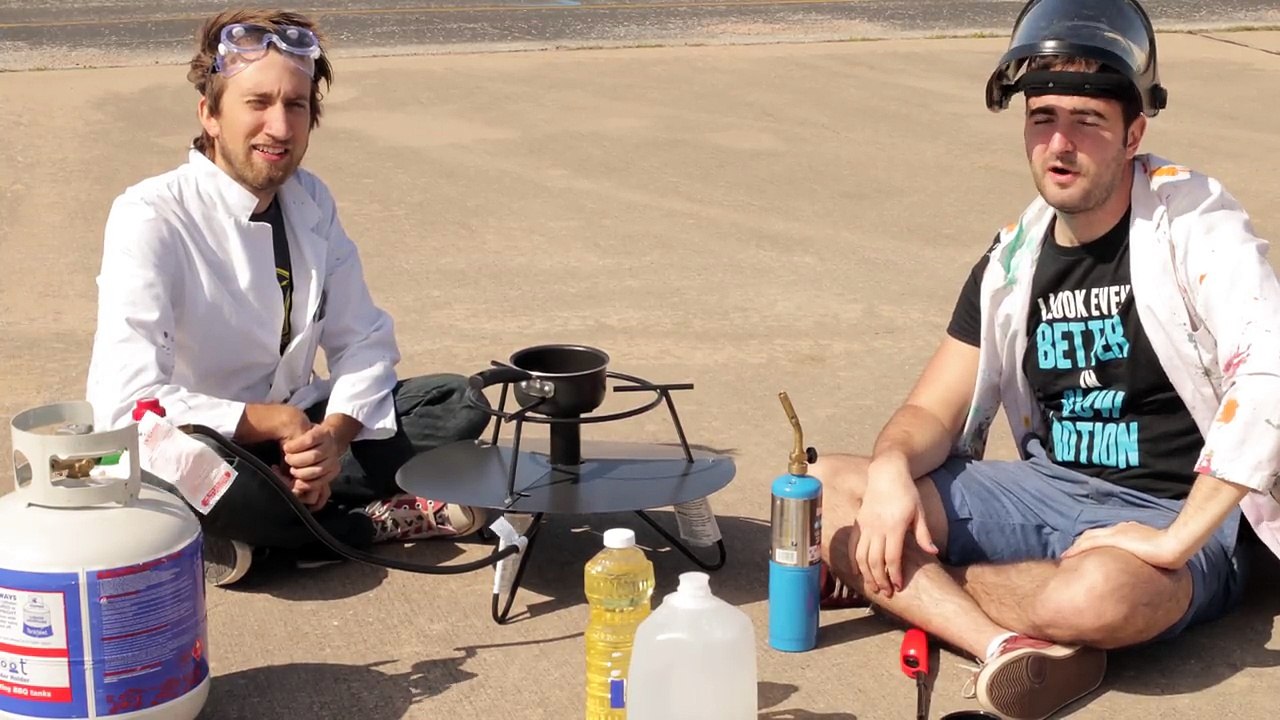 17.Explosive Oil Fire at 2500fps - The Slow Mo Guys